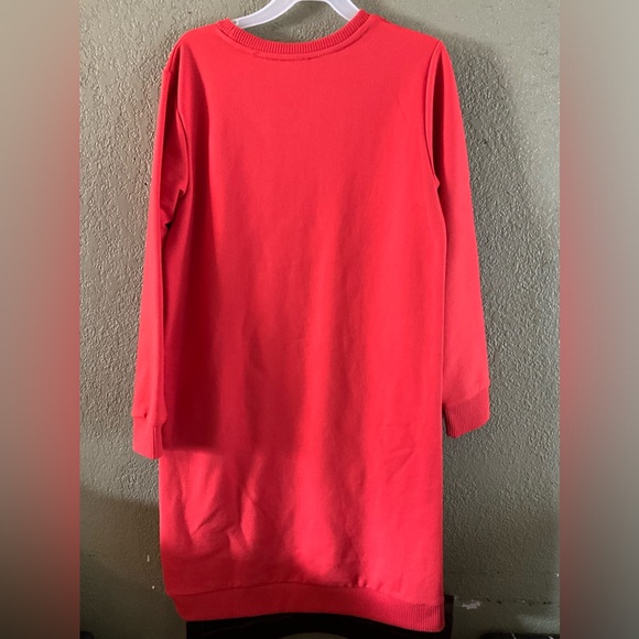 Wonder Nation, little girl’s orange sweater dress, size 11-12 - Picture 4 of 4